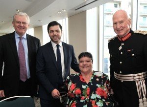 Photograph: Richard Bosworth. Scott Waddington - Chairman of Cardiff Business Club The Rt. Hon. Stephen Crabb MP- Secretary of State for Wales Rosaleen Moriarty-Simmonds OBE – A Vice President of Cardiff Business Club Dr Peter Beck – HM Lord Lieutenant of South Glamorgan