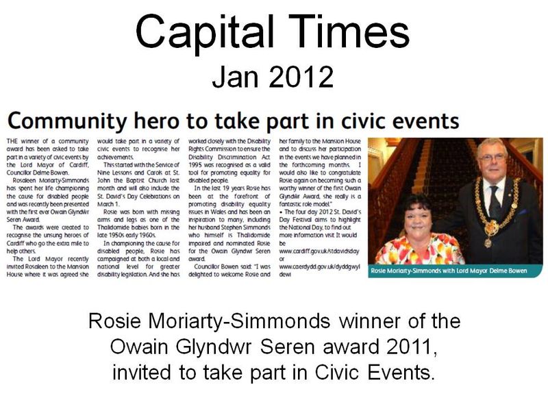 Community hero to take part in civic events