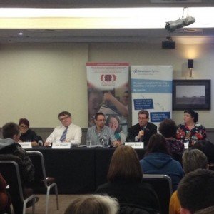 Photograph 1: Stephen Simmonds. Left-to-right Sian James, Joe Powell, Rick Wilson Chairman, Peter Black, and myself Campaigner.