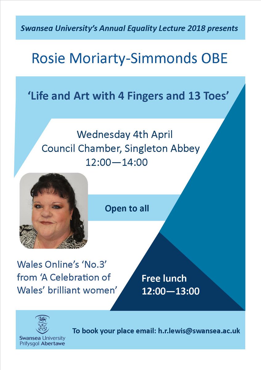 Swansea University Annual Equality Lecture, 4th April