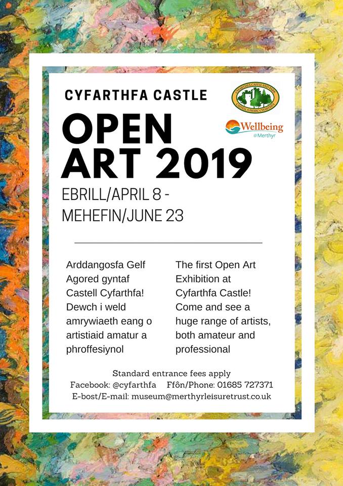 RMS Artwork on display at Open Art Exhibition at Cyfarthfa Castle, 1st April – 23rd June.